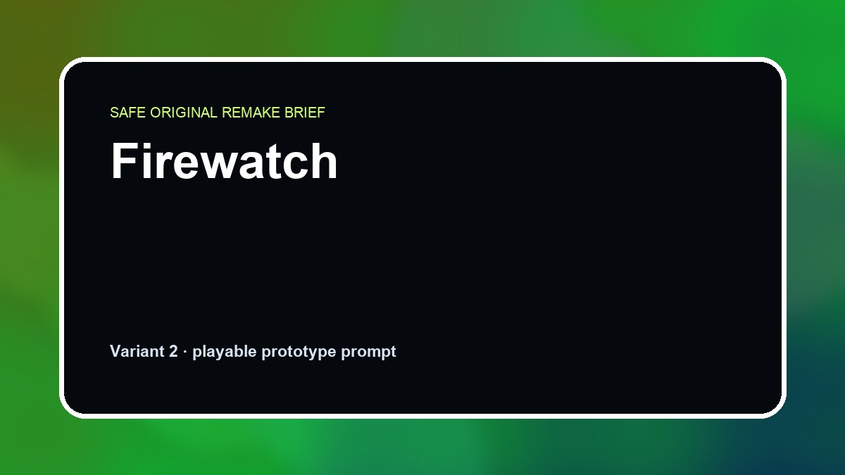 Firewatch original game remake reference artwork 2