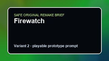 Firewatch original game remake reference artwork 2