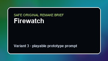 Firewatch original game remake reference artwork 3
