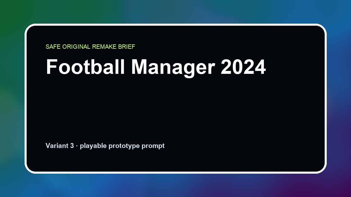 Football Manager 2024 original football manager 2024 custom game reference artwork 3