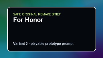 For Honor original for honor custom game reference artwork 2