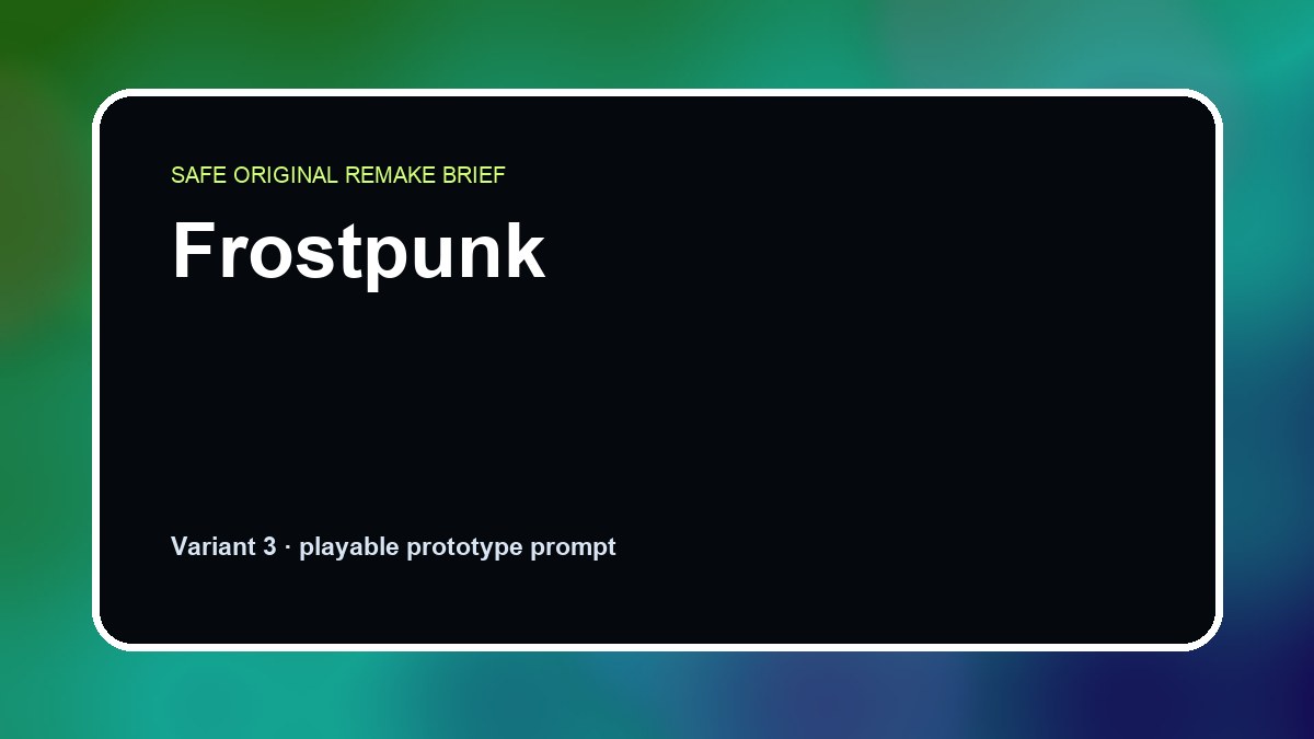 Frostpunk original frostpunk custom game reference artwork 3