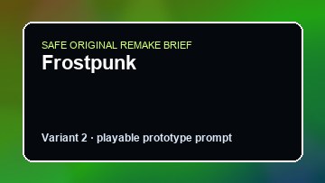 Frostpunk original frostpunk custom game reference artwork 2