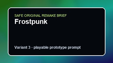 Frostpunk original frostpunk custom game reference artwork 3