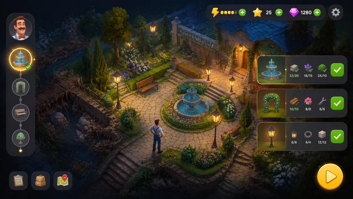 Gardenscapes original game remake reference artwork 3