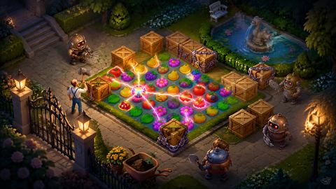 Gardenscapes original game remake reference artwork 2