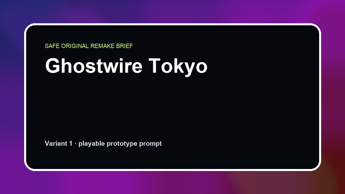 Ghostwire Tokyo original ghostwire tokyo custom game reference artwork 1