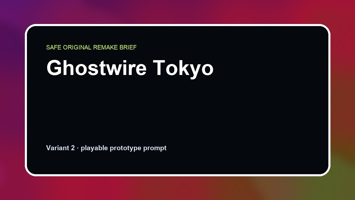 Ghostwire Tokyo original ghostwire tokyo custom game reference artwork 2