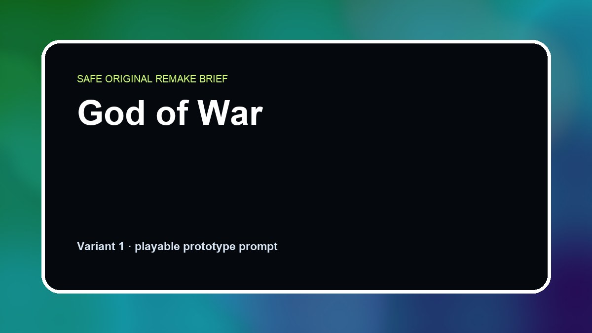 God of War original god of war custom game reference artwork 1