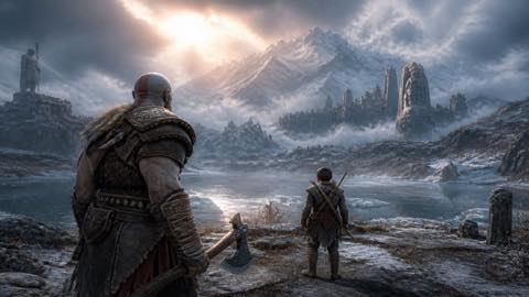 God of War Ragnarok original god of war ragnarok custom game reference artwork 2