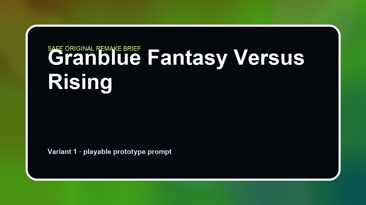 Granblue Fantasy Versus Rising original granblue fantasy versus rising custom game reference artwork 1