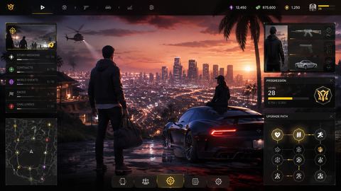 Grand Theft Auto V Enhanced original game remake reference artwork 3