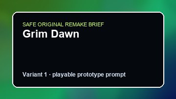 Grim Dawn Steep Custom Game Builder preview