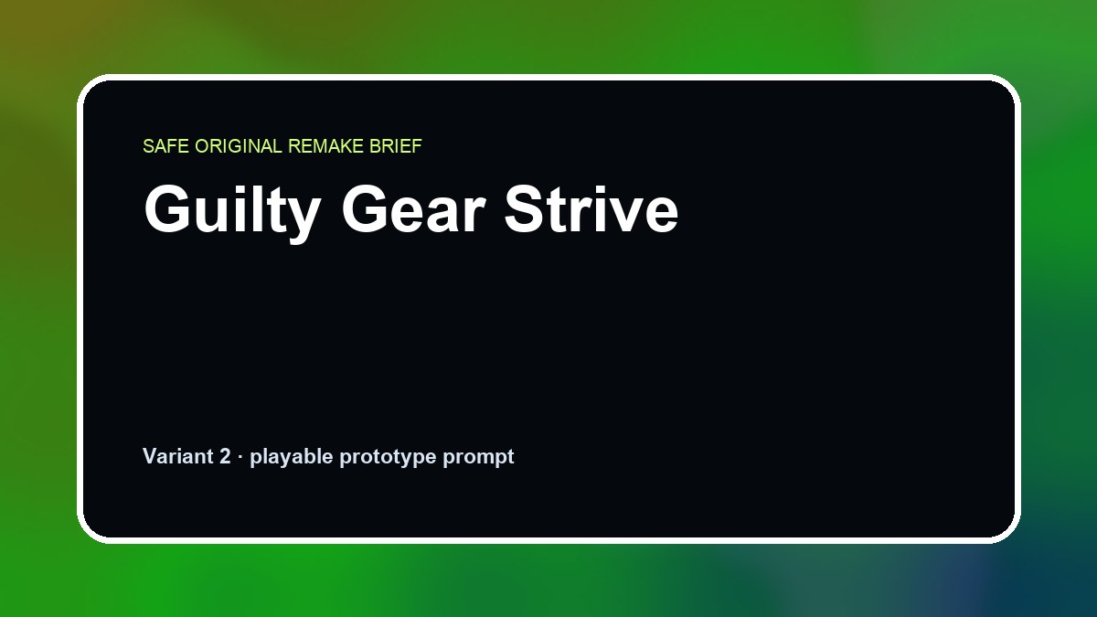Guilty Gear Strive original guilty gear strive custom game reference artwork 2
