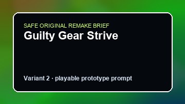 Guilty Gear Strive original guilty gear strive custom game reference artwork 2