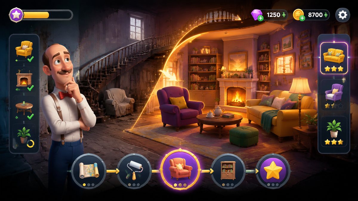 Homescapes original game remake reference artwork 3