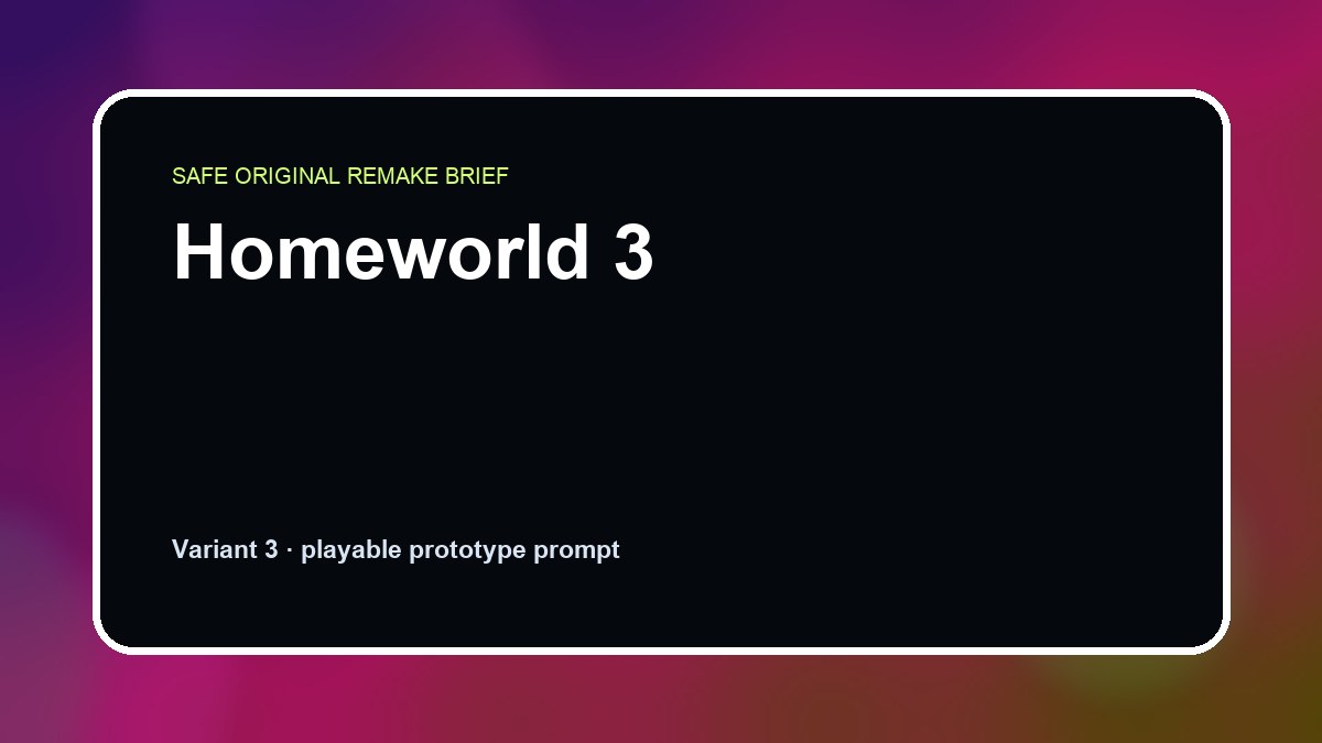 Homeworld 3 original homeworld 3 custom game reference artwork 3