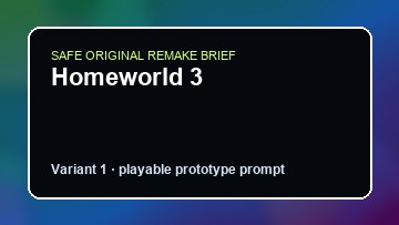Homeworld 3 Inscryption Custom Game Builder preview