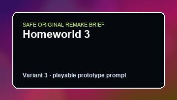 Homeworld 3 original homeworld 3 custom game reference artwork 3