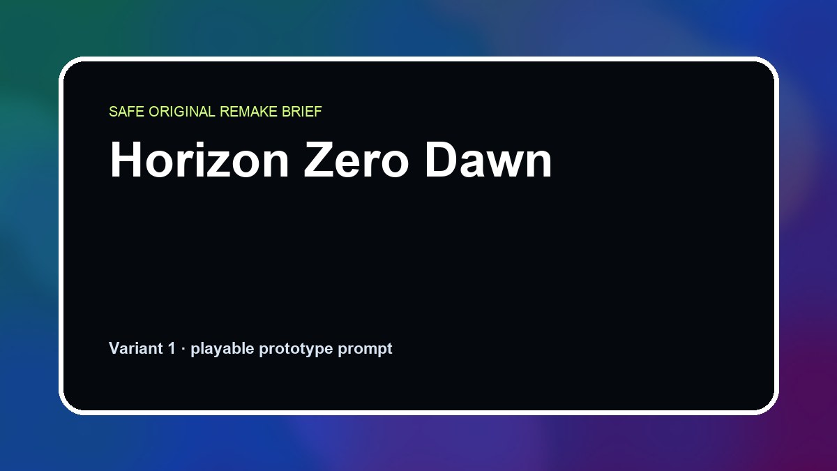 Horizon Zero Dawn original horizon zero dawn custom game reference artwork 1