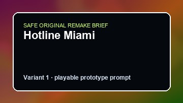Hotline Miami Outward DIY Game Maker preview