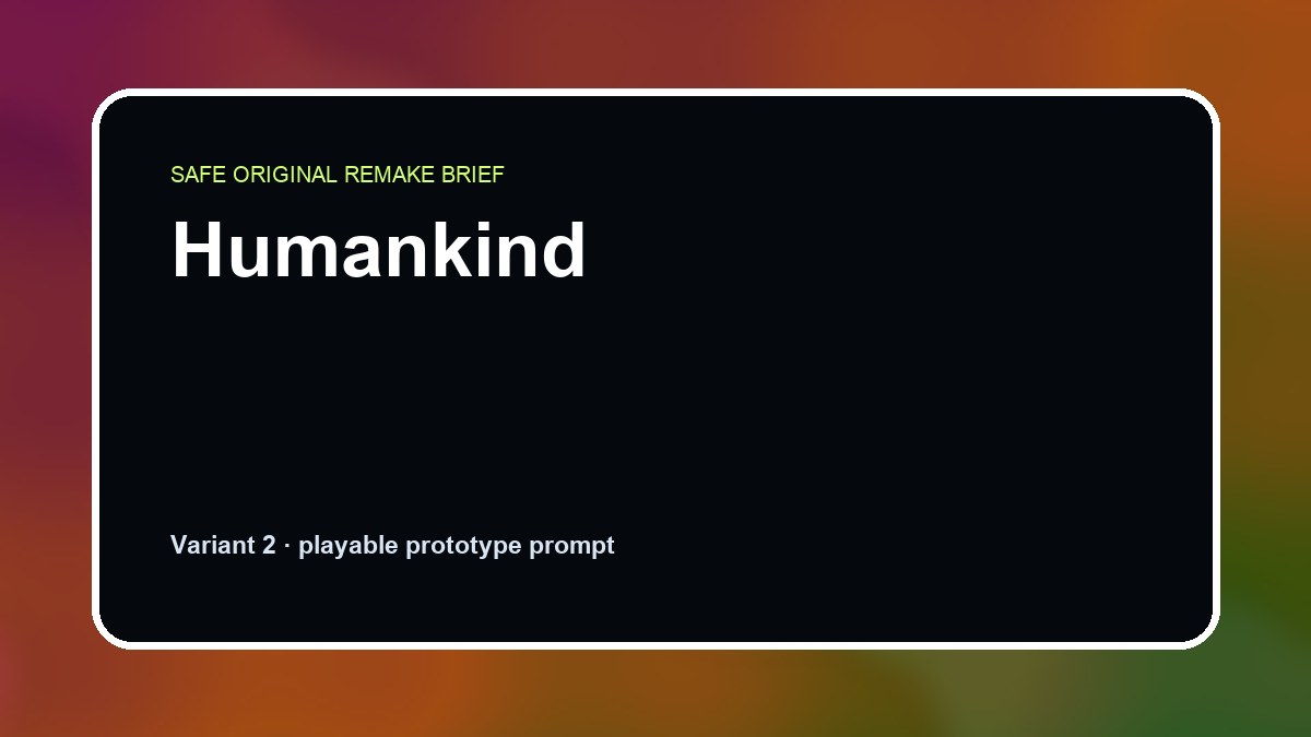Humankind original humankind diy game reference artwork 2