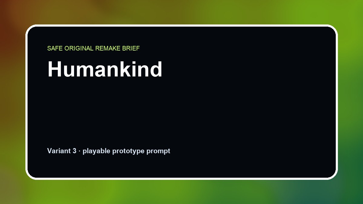 Humankind original humankind diy game reference artwork 3
