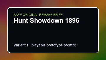 Hunt Showdown 1896 Construction Simulator Custom Game Builder preview