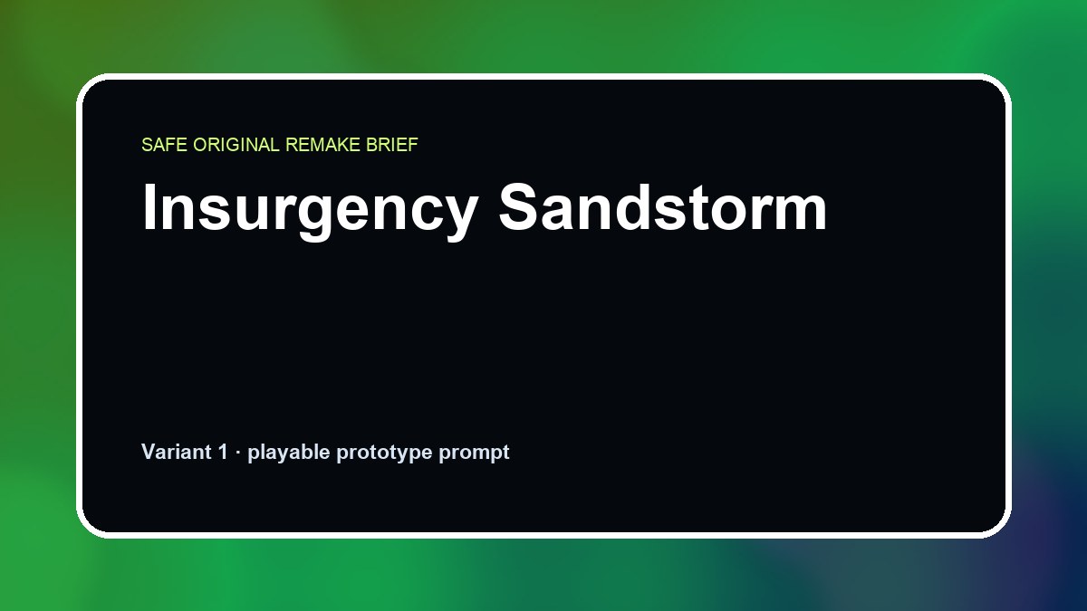 Insurgency Sandstorm original insurgency sandstorm custom game reference artwork 1