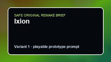 Ixion Ghostwire Tokyo Custom Game Builder preview