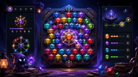 Jewel Coloring original game remake reference artwork 3