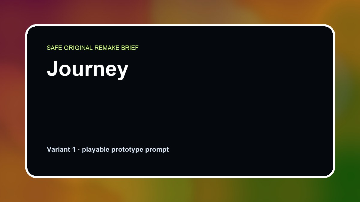 Journey original journey custom game reference artwork 1