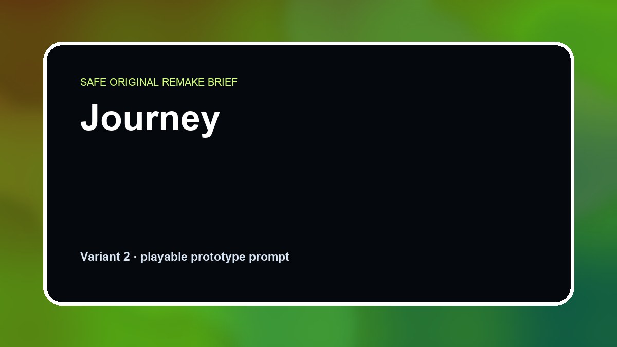 Journey original journey custom game reference artwork 2