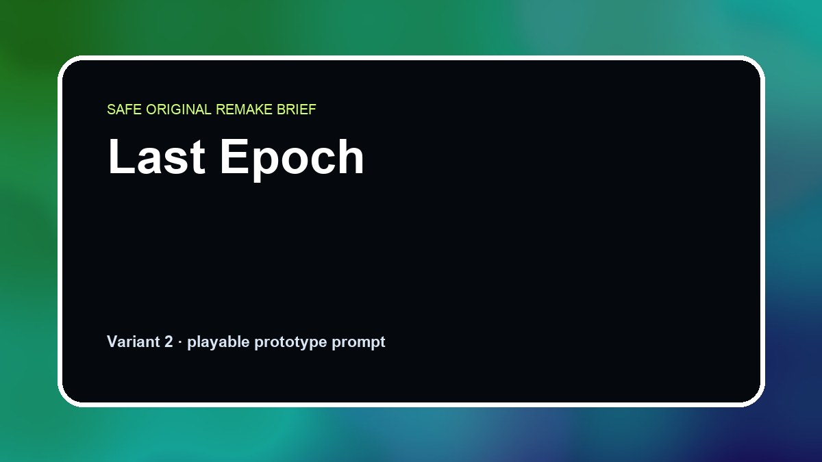 Last Epoch original last epoch custom game reference artwork 2