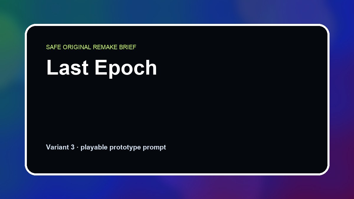 Last Epoch original last epoch custom game reference artwork 3