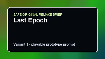 Last Epoch Hell Let Loose DIY Game Maker preview