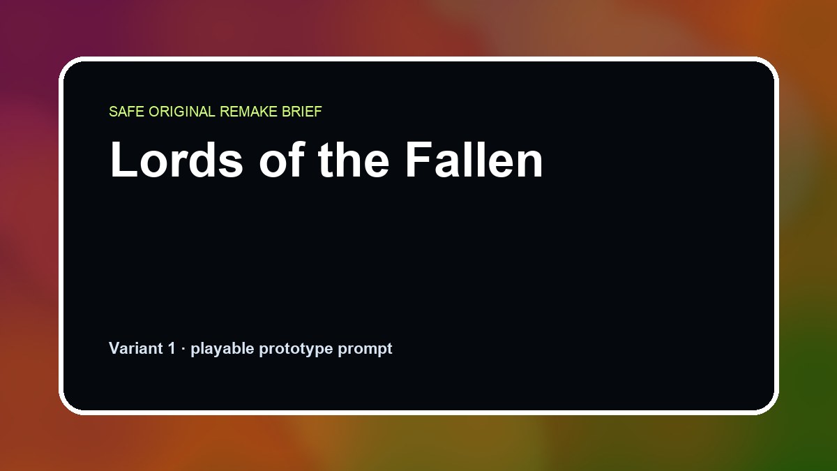 Lords of the Fallen original game remake reference artwork 1