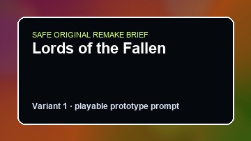 Lords of the Fallen original game remake reference artwork 1