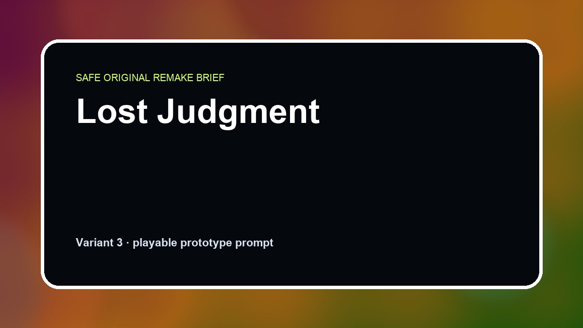 Lost Judgment original lost judgment custom game reference artwork 3
