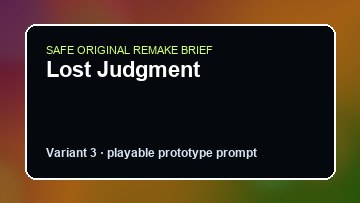 Lost Judgment original lost judgment custom game reference artwork 3