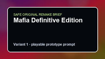 Mafia Definitive Edition original mafia definitive edition custom game reference artwork 1