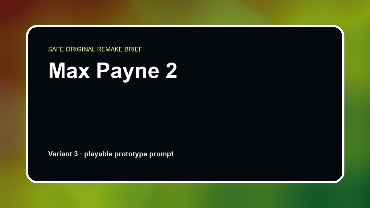 Max Payne 2 original game remake reference artwork 3