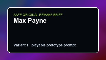 Max Payne original max payne custom game reference artwork 1