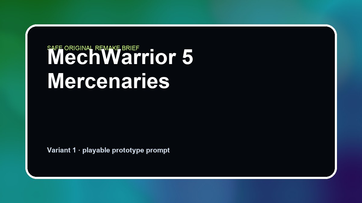 MechWarrior 5 Mercenaries original mechwarrior 5 mercenaries custom game reference artwork 1