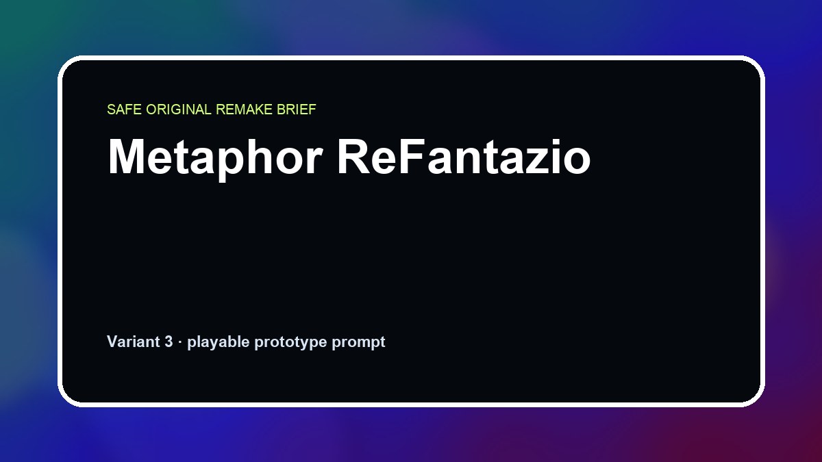Metaphor ReFantazio original metaphor refantazio diy game reference artwork 3