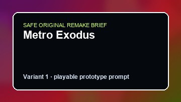 Metro Exodus Deep Rock Galactic Custom Game Builder preview