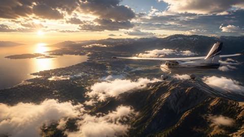 Microsoft Flight Simulator original microsoft flight simulator diy game reference artwork 3