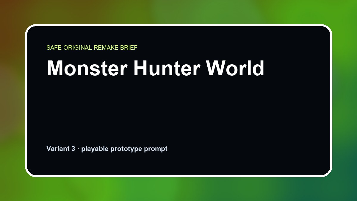 Monster Hunter World original monster hunter world custom game reference artwork 3