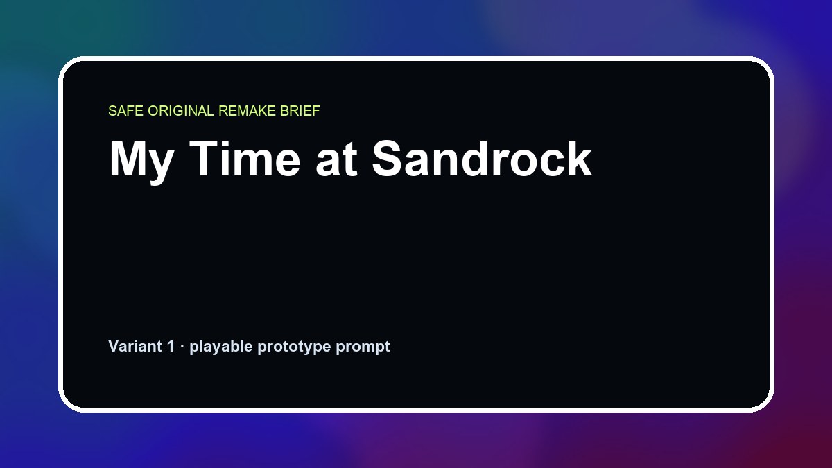My Time at Sandrock original game remake reference artwork 1