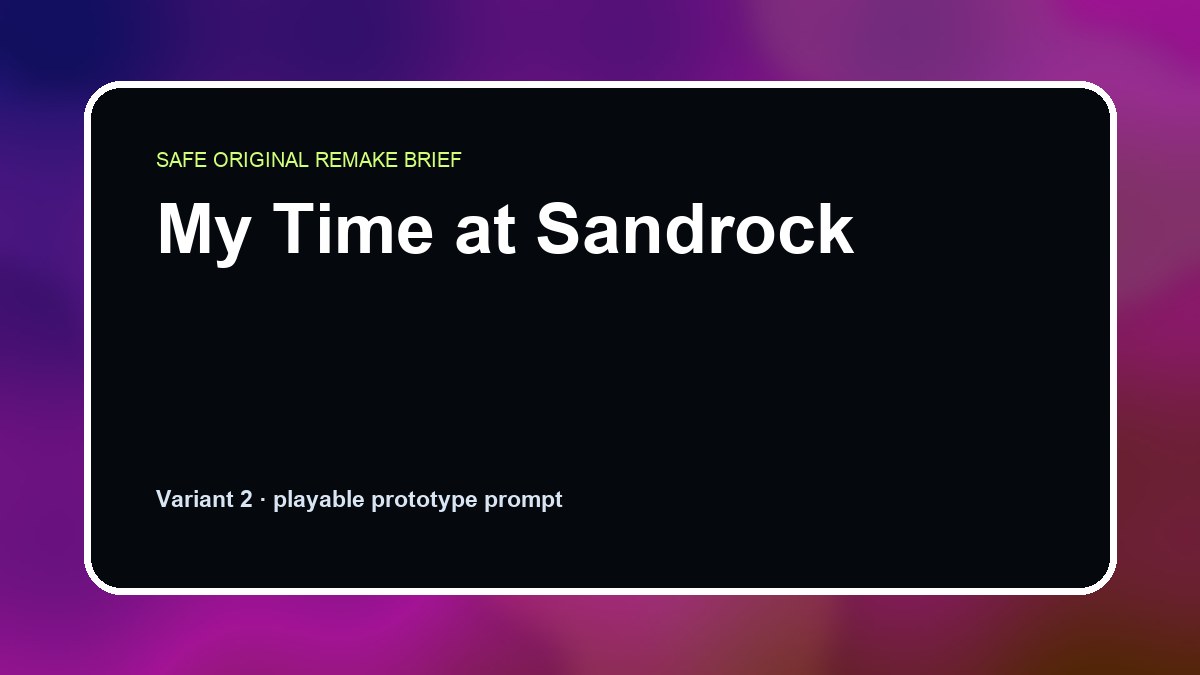 My Time at Sandrock original game remake reference artwork 2